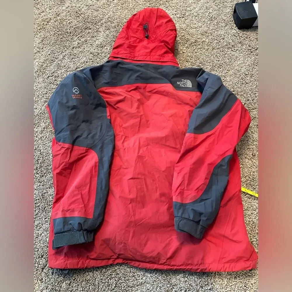 The Northface Summit Series Mens XL Red Gore-Tex Shell Jacket, used condition